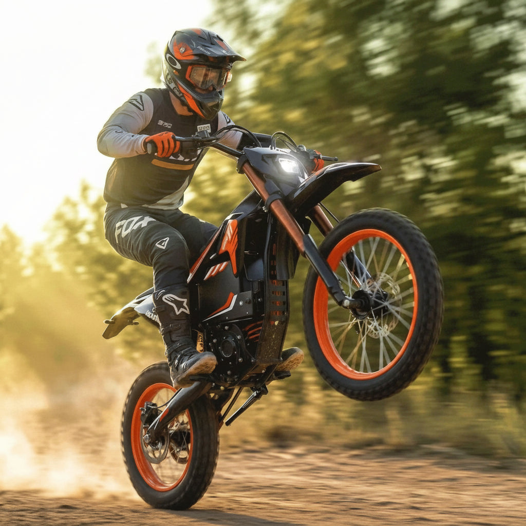 Electric Dirt Bike for Teens Adults, 4500W Peak Ebike, 60V 28.8Ah with 50MPH & 60Miles Electric Mountain Bikes, 14"/12" Off-Road Fat Tire E-Bike, Dual Hydraulic Brakes, Full Suspension, UL2849 by SGS