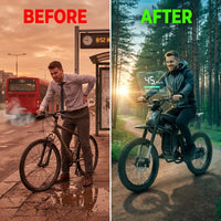 Electric Dirt Bike Built for Off-Road Adventure, 2000W Motor, Dual Batteries, Advanced Suspension — Before & After