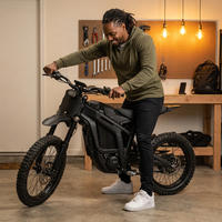 Electric Dirt Bike Built for Off-Road Adventure, 2000W Motor, Dual Batteries, Advanced Suspension — Lifestyle