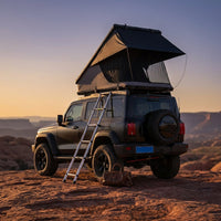 Roof Top Tent Hardshell Rooftop Tent for Van SUV Truck Car Overland Tent Camping for 2-3 Person with Ladder — Studio Shot