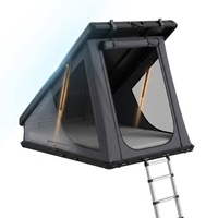Roof Top Tent Hardshell Rooftop Tent for Van SUV Truck Car Overland Tent Camping for 2-3 Person with Ladder — How It Works